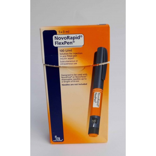 NovoRapid Flexpen 100 U/ml solution for injection in prefilleed pen